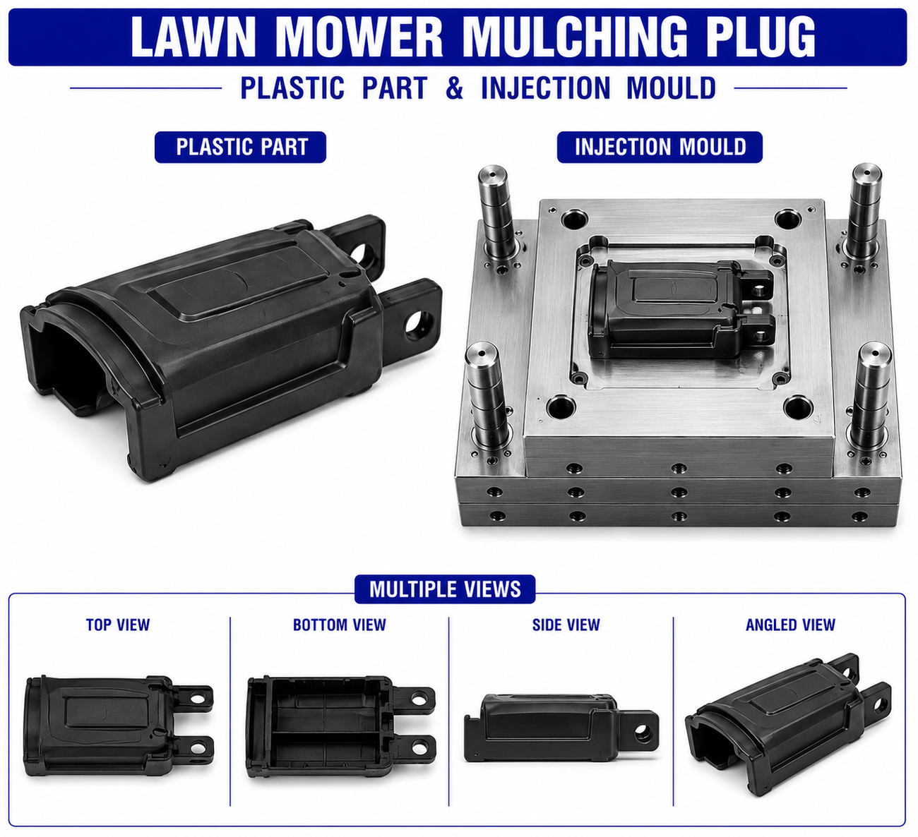 Lawn Mower Plastic Mulching Plug Mould and Moulding Services